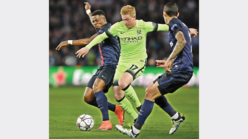 Man City in driving seat after Paris draw 