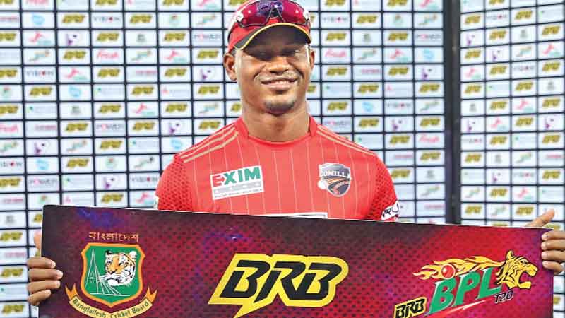 Samuels defies a tricky wicket