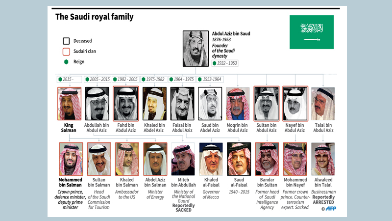 Saudi Arabia arrests princes, ministers in sweeping purge