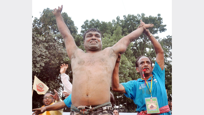 Shahjalal Boli wins Jabber’s wrestling title