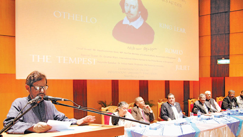 Int’l confce on William Shakespeare begins at IUB