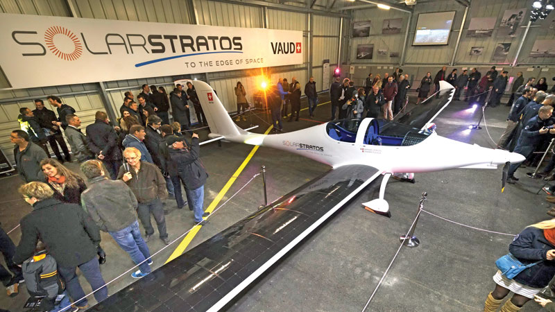 Swiss unveil stratospheric solar plane