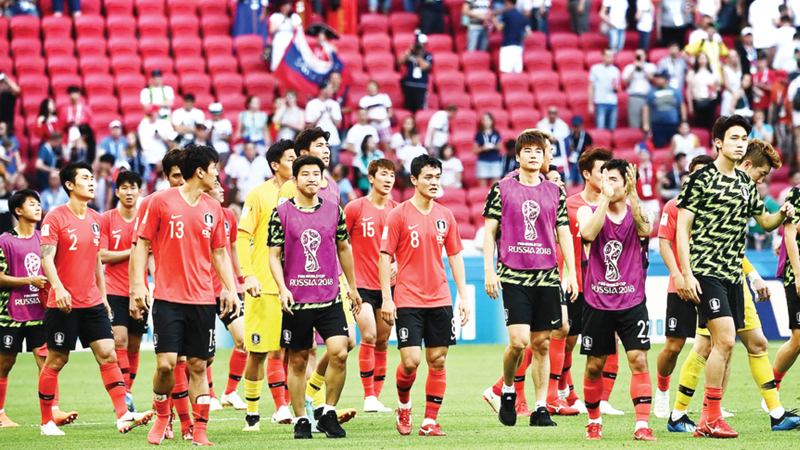 South Korea send champs packing