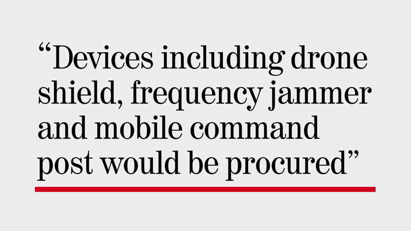 Special security devices for VVIPs during polls