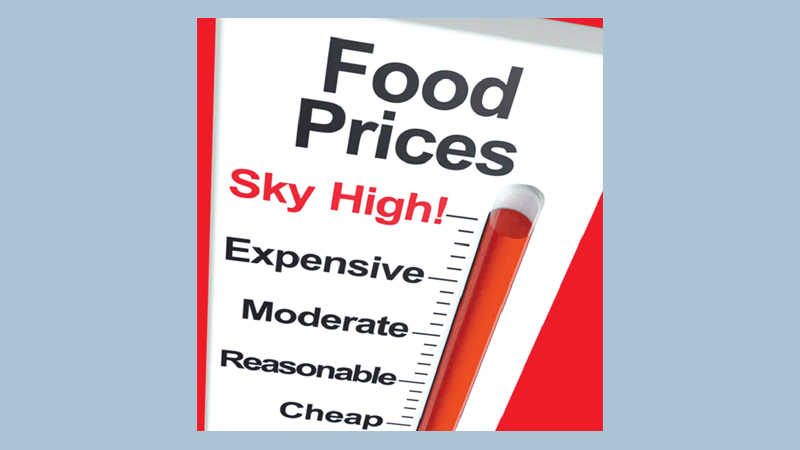 Spiraling price of commodities