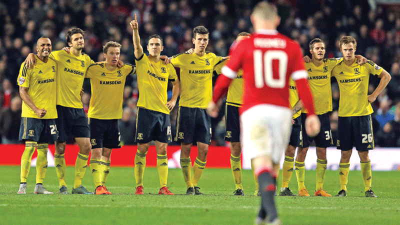 Middlesbrough maul Man United pride 
