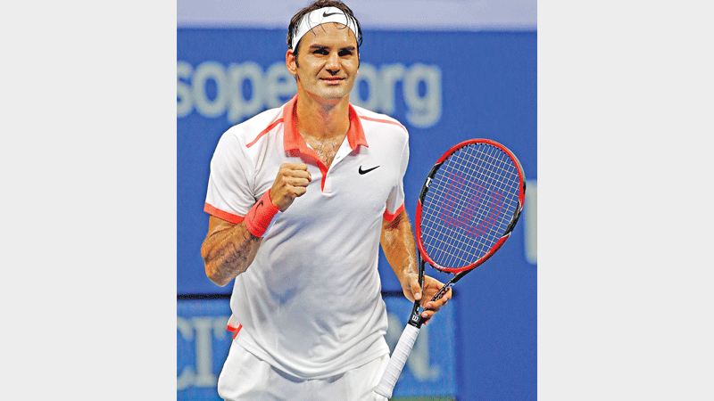 Federer to face Wawrinka in semis 
