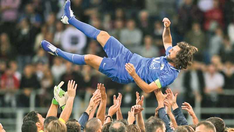 Star-studded farewell for 
Italy legend Pirlo