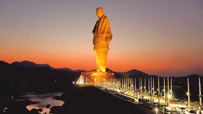 The Statue of Unity is a monument 
to Patel’s achievements 