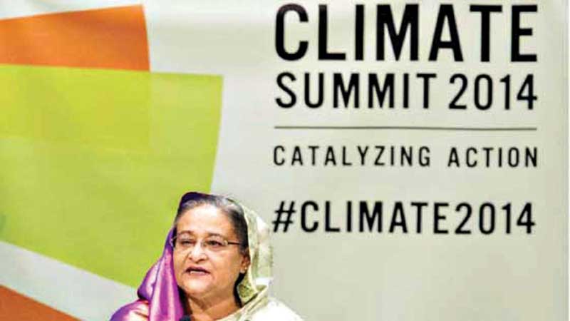 Receiving Champions of the Earth award 
by the Prime Minister 