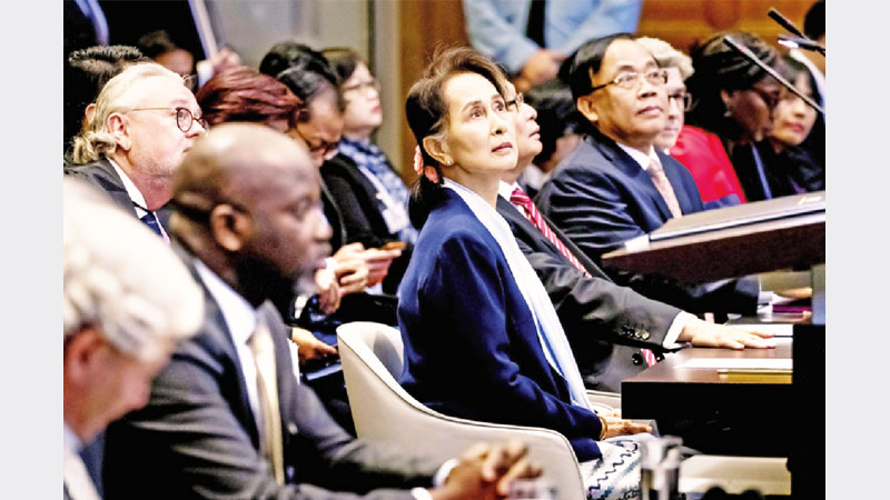 Suu Kyi lies at ICJ