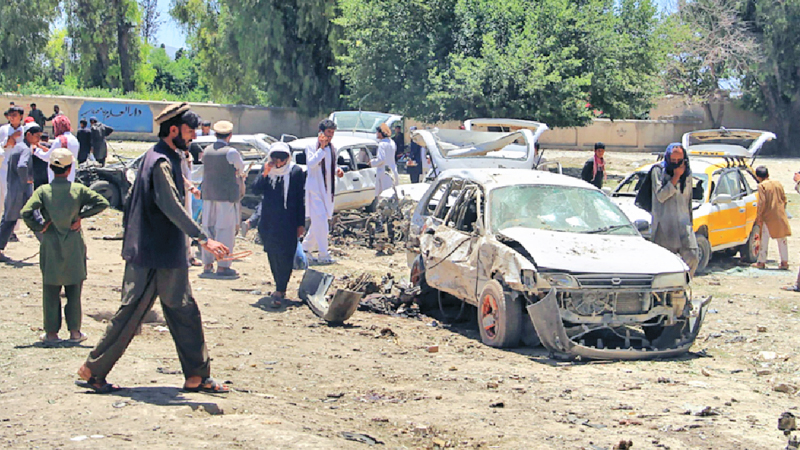 13 dead as Taliban car bomber hits Afghan militia