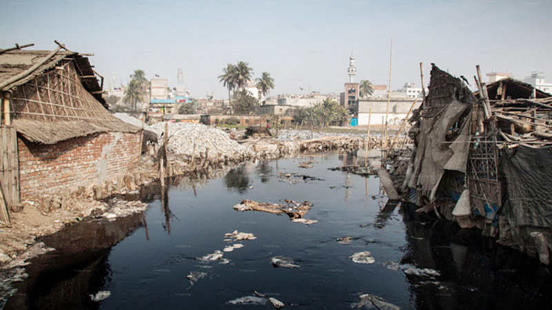 Shifting tanneries to Savar