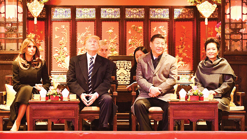 Trump lands in China for talks on North Korea’s ‘cruel dictatorship’