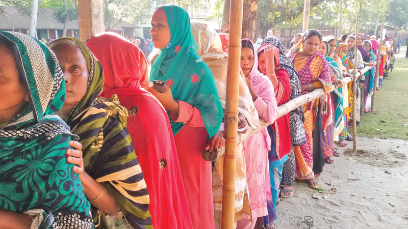 UP elections held in ex-enclaves 
in Lalmonirhat
