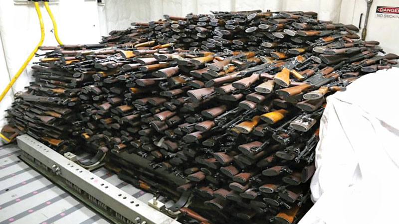 US Navy seizes Iranian weapons bound for Yemen rebels