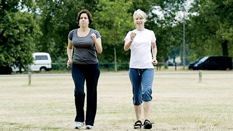 Brisk walking may help sidestep 
heart disease