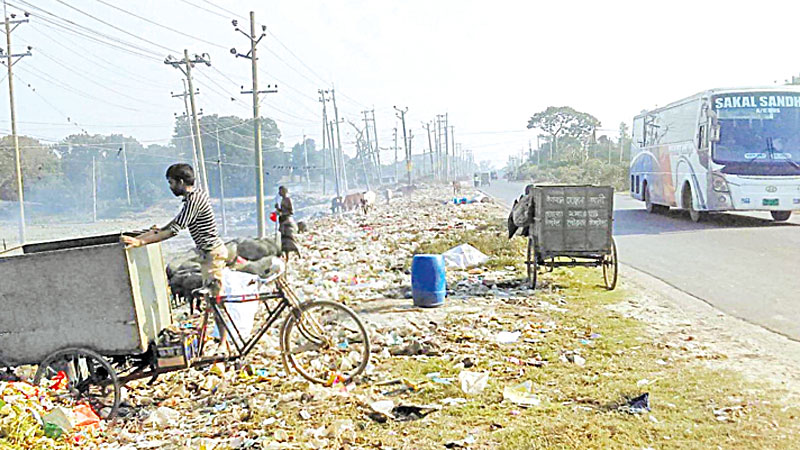 Waste dumping grounds add to Tangail people’s woes