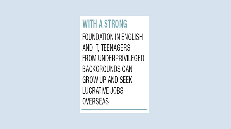 Functional education for slum children 