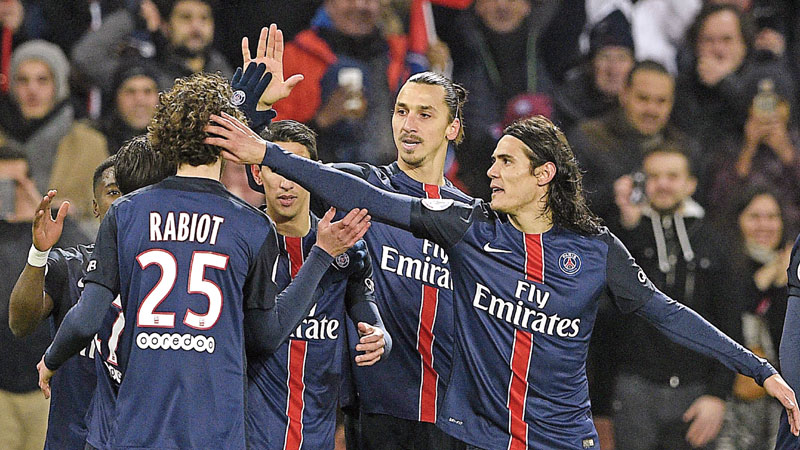 Five-star Paris SG extend Ligue1 lead 
