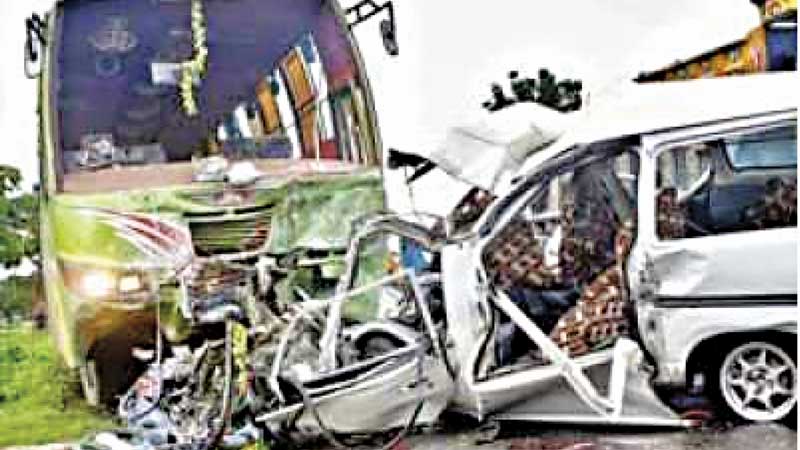 Casualties in road 
accidents 