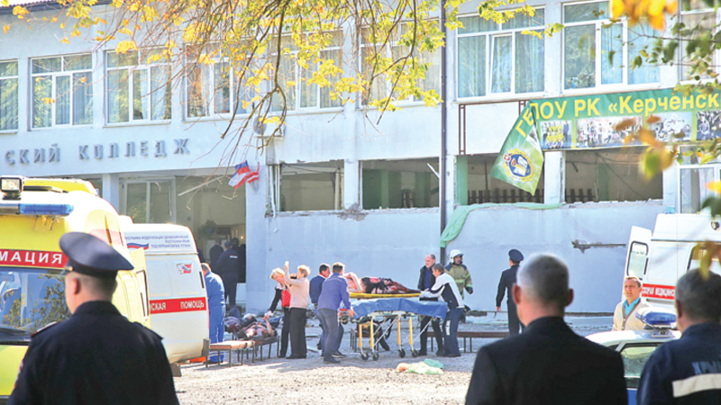 College assault kills 18 in Crimea 