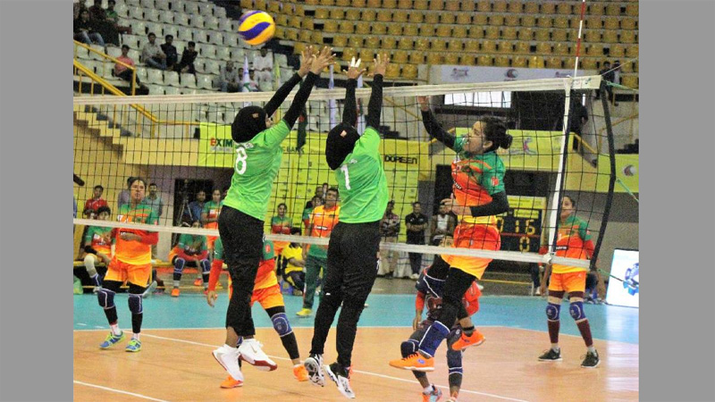 Bangamata Volleyball: Bangladesh concedes 0-3 sets defeat against Maldives 
