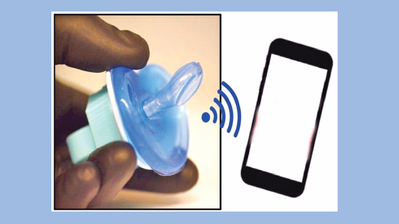 High-tech pacifier 
might monitor baby's 
blood sugar