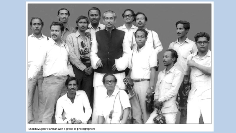 Bangabandhu through the camera and canvas