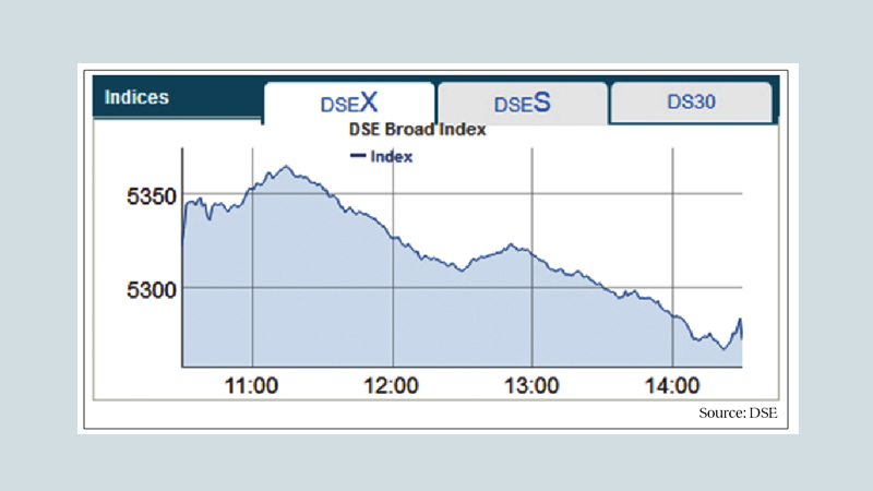 Price fall in large-cap drives stocks down