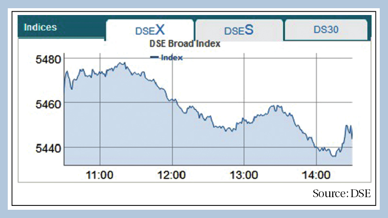 Price fall in large-caps drives stocks down