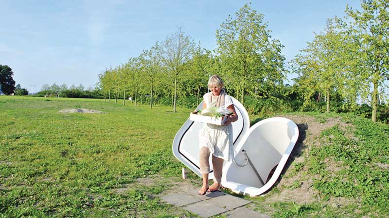 An electricity-free underground fridge 