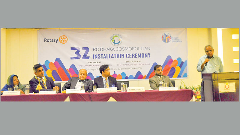 Installation ceremony of Rotary Club