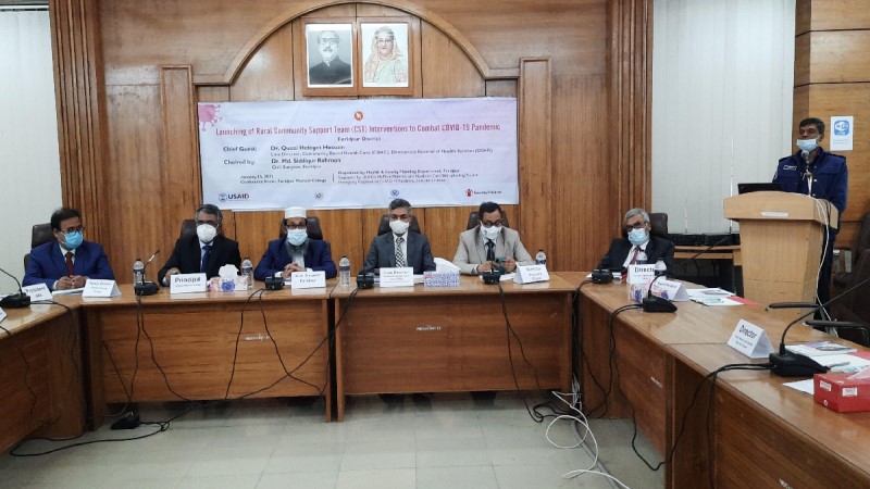 Tackling Covid-19: ‘Community Support Team Interventions’ launched in Faridpur