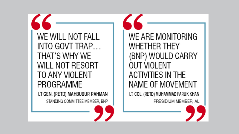 BNP to stay on the streets 
