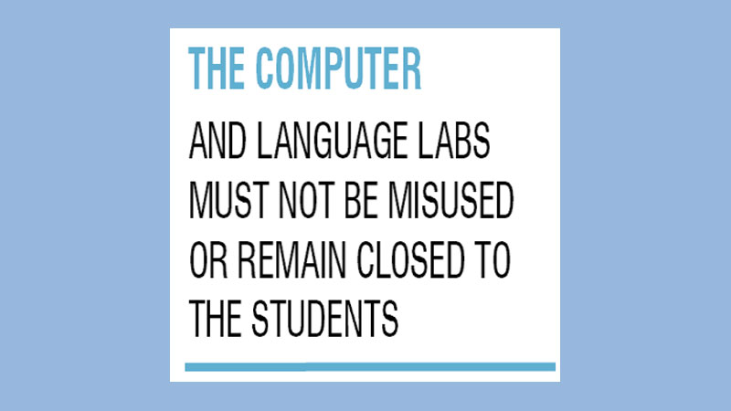 Computer and language 
labs in schools