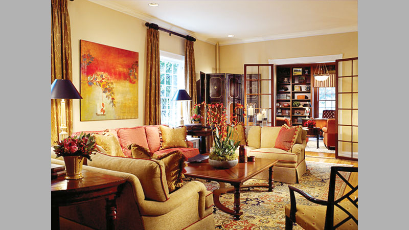 An inviting living room