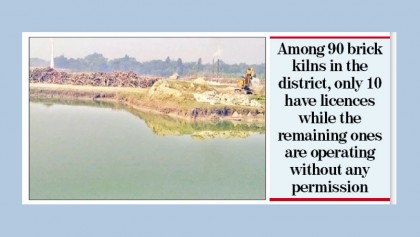 30 brick kilns in one village 
make life hazardous