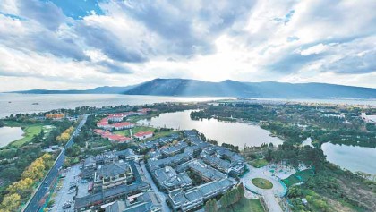 Water replaced two times in Dianchi Lake