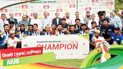 AIUB emerge inter-university cricket champs