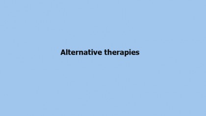 Alternative therapies