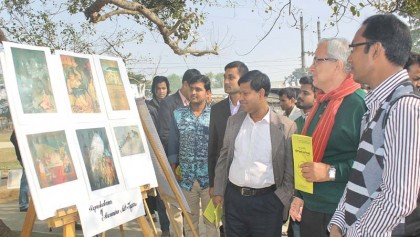 Art exhibition held in Mymensingh