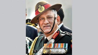 Indian army chief Gen Bipin arrives Mar 31