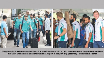 Bangladesh, England teams reach Ctg