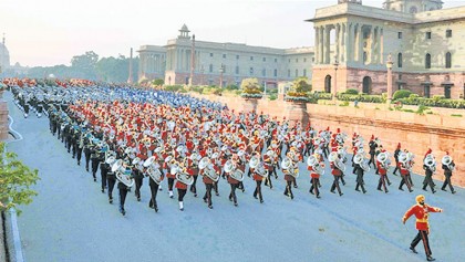 Beating retreat and ‘Abide With Me’