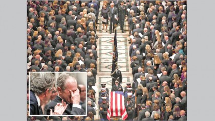 Bush to be buried after  tribute