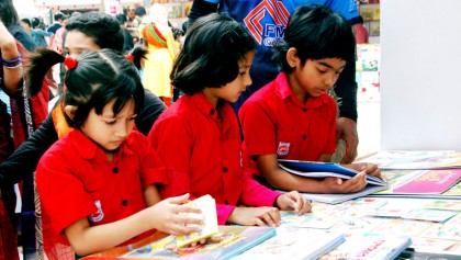 Children throng book fair on first ‘Shishu Prahar’