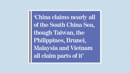 Chinese ship forces US destroyer off course