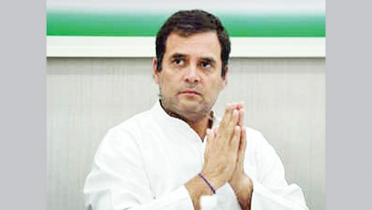 Congress leaders gather 
in Rahul’s residence