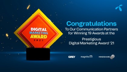 Grameenphone get 19 awards at Digital Marketing Award 2021